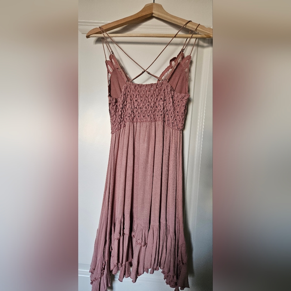 Free People Adella Slip In Rose - Picture 3 of 4